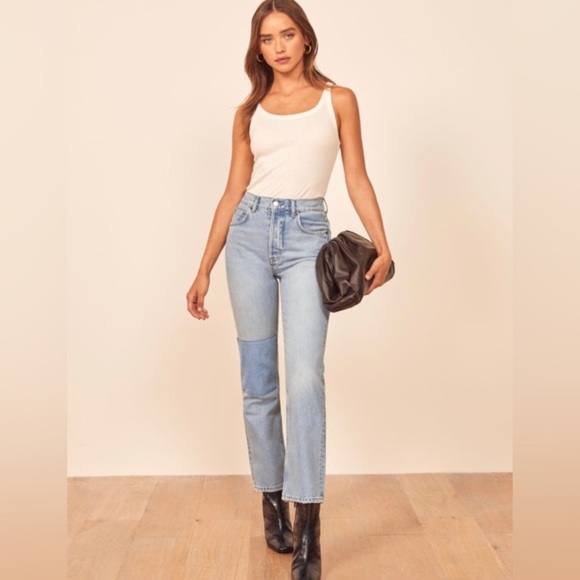 Reformation Pants Women’s 26 Patch Cynthia Jean in Tahoe - Picture 1 of 12